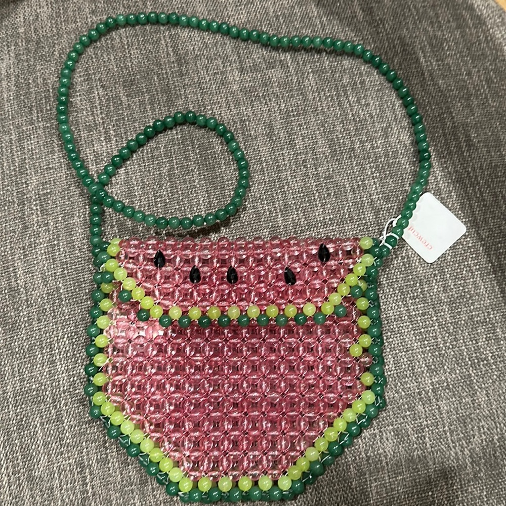 Watermelon beaded bag for girls. Brand new.